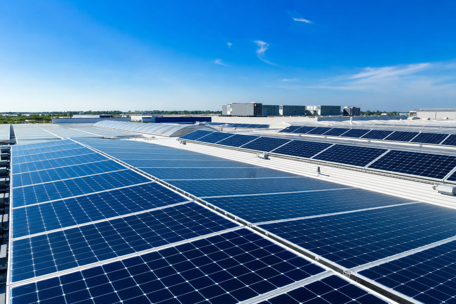 Solar power panel installation